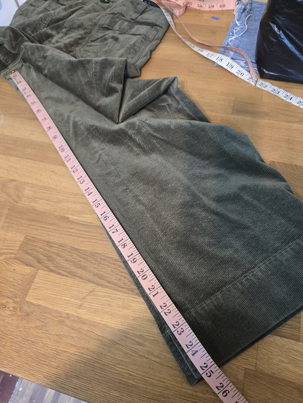 Maeve Colette Corduroy Crop Wide-Leg Pants 29 Retro - Picture 11 of 12